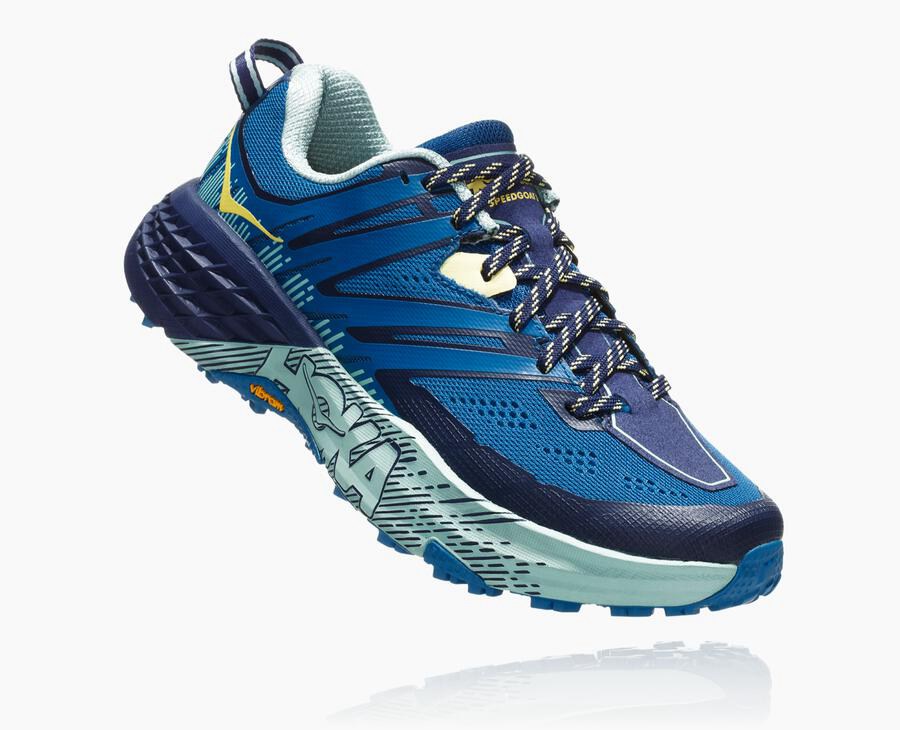 Zapatillas Trail Hoka One One Mujer - Speedgoat 3 - Azules - LEF046581